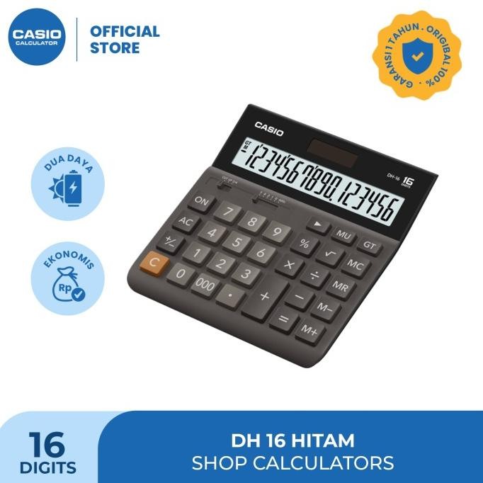 

CASIO DH-16 -Hitam - Kalkulator Kantor - 16 digit