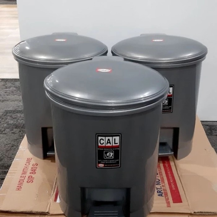 Tempat Tong Sampah 10 L / 20 Liter Injak Dustbin Rumah / Dapur / Mobil