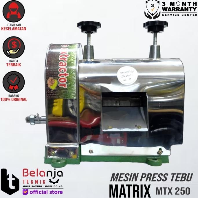 MATRIX Mesin Press Tebu MTX 250 Giling Tebu Carlton Sugarcane Chrusher