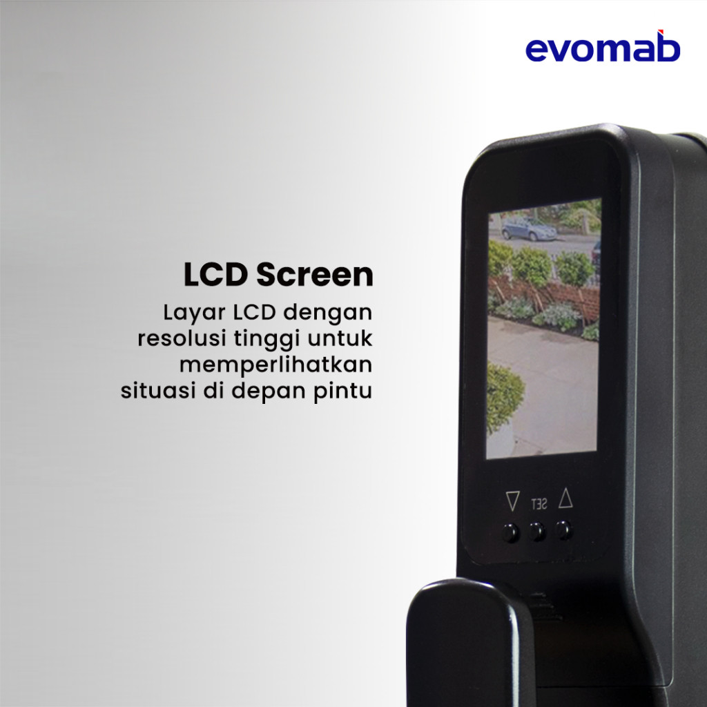 evomab Kunci Pintu Digital Smart Lock dengan Kamera EDLK-MK2B