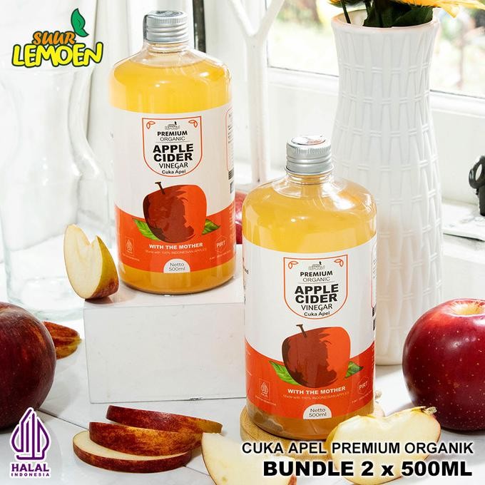 

Cuka Apel Organik 1 Liter Apple Cider Vinegar Premium With The Mother