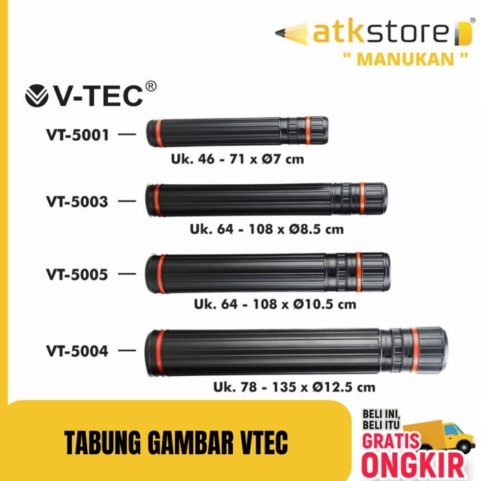 

BRG BARU V-Tec Tabung Gambar VT-5005 (64-108 cm) Besar