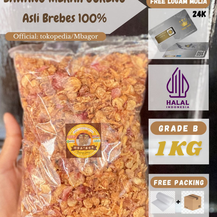 

SALE TERLARIS BAWANG GORENG 1 KG SUPER PREMIUM ASLI BREBES GRADE TANPA CAMPURAN RENYAH KRIUK READYY