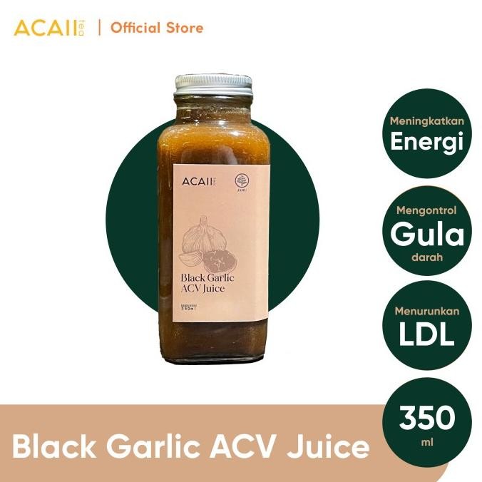

Acaii Tea Black Garlic ACV Juice 350ml / Jus Bawang Hitam Cuka Apel Ja