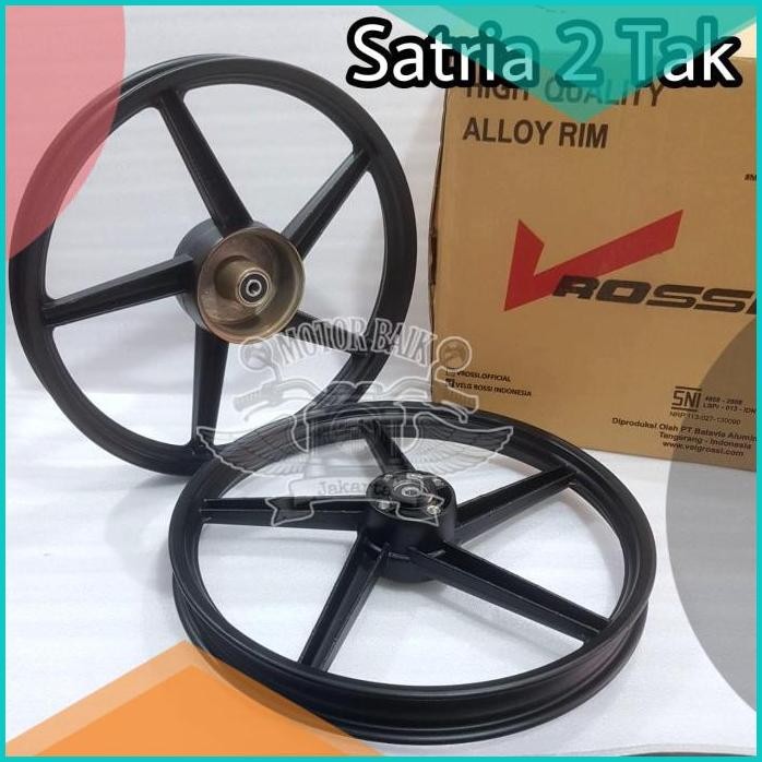 velg pelek racing satria 2 tak p5 miring goose VROSSI ROSSI 1set hitam