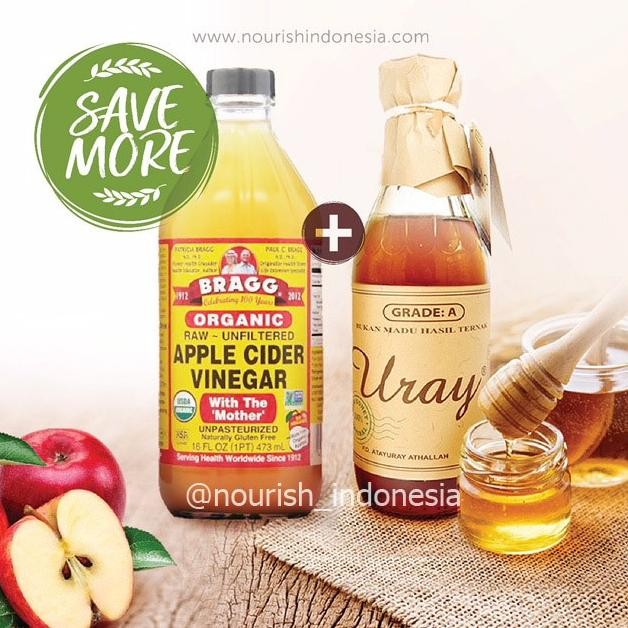 

Bragg Apple Cider Vinegar 473 ml + Madu Uray 450gram