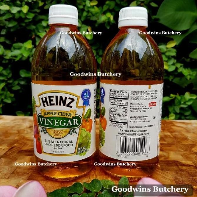 

Heinz APPLE CIDER VINEGAR cuka apel USA 16fl.oz 473ml