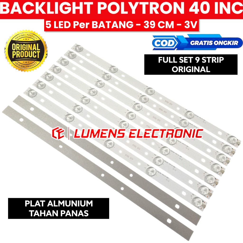 BACKLIGHT TV LED POLYTRON 40 INC PLD40S150 PLD40S153 PLD40S156 PLD40T150 PLD40B150 PLD40D150