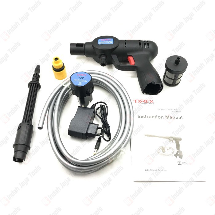 TYREX TXCPW128 Cordless Jet Cleaner Mesin Cuci Motor Steam AC Baterai