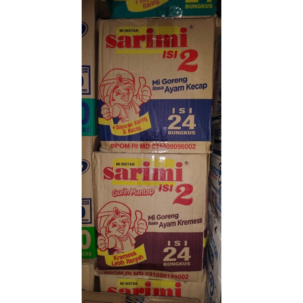

TERLARIS! Sarimi isi 2 mi Goreng ayam kremes dan ayam kecap 1 dus isi 24 bungkus