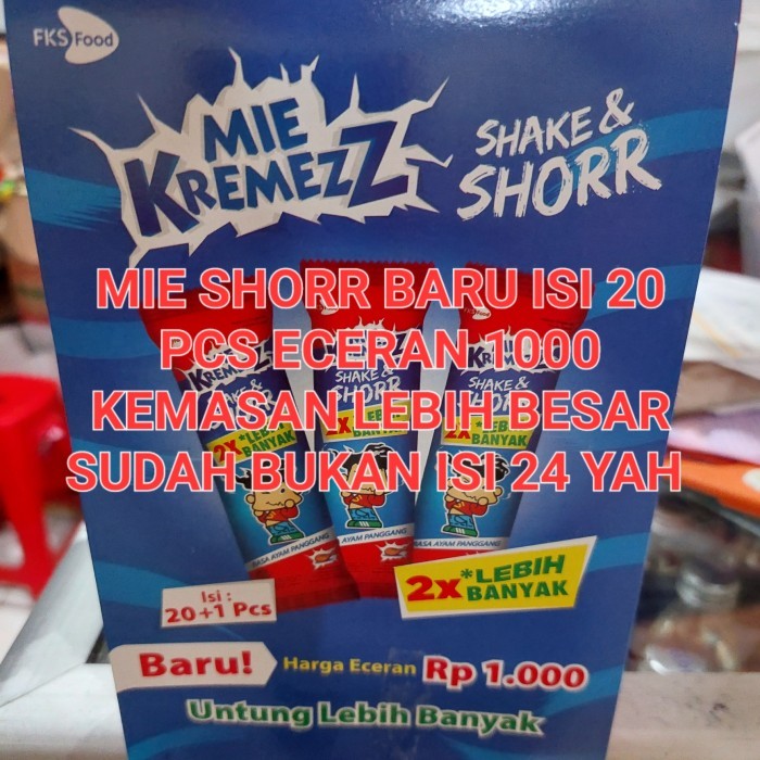 

TERBARU! mie kremezz shorr 1 box 24 pcs