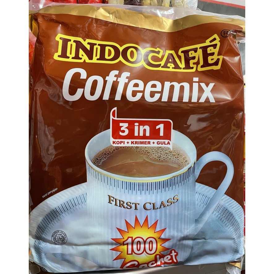 

Indocafe coffeemix sachet isi 100 pcs exp baru 2023