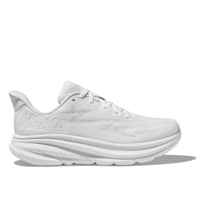 Hoka Clifton 9 Mens Road Running Shoes - White / White