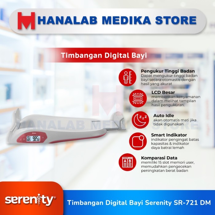 Timbangan Bayi Digital Serenity Sr 721 Dm Original