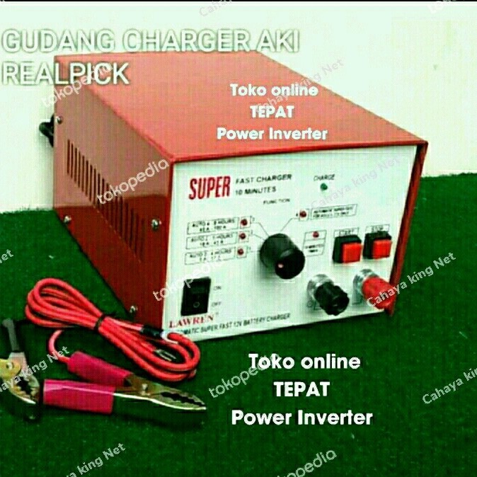 Jual Super Fast Laweran Charger Aki 12V - - Berkualitas Di Jamin Original