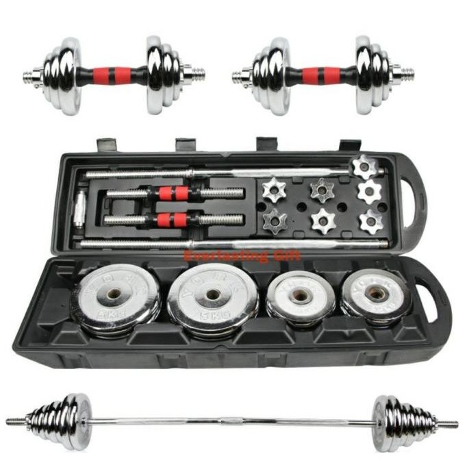 Terlaris Dumbell Barbel 50Kg Set Dumbel Termurah Terlaris Ready Stok