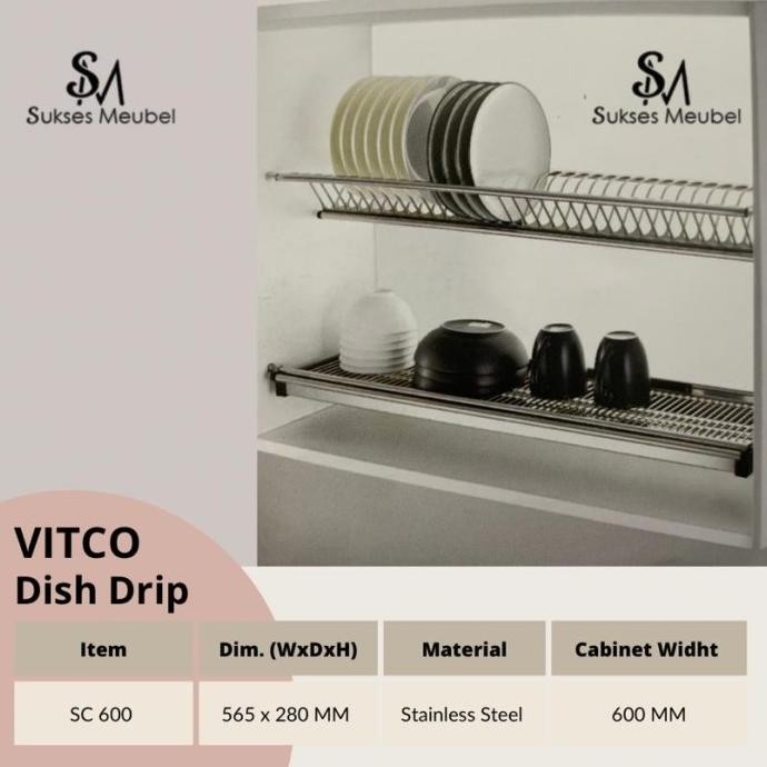 SC-600 VITCO / DISH DRIP VITCO / RAK PIRING GANTUNG VITCO TERMURAH