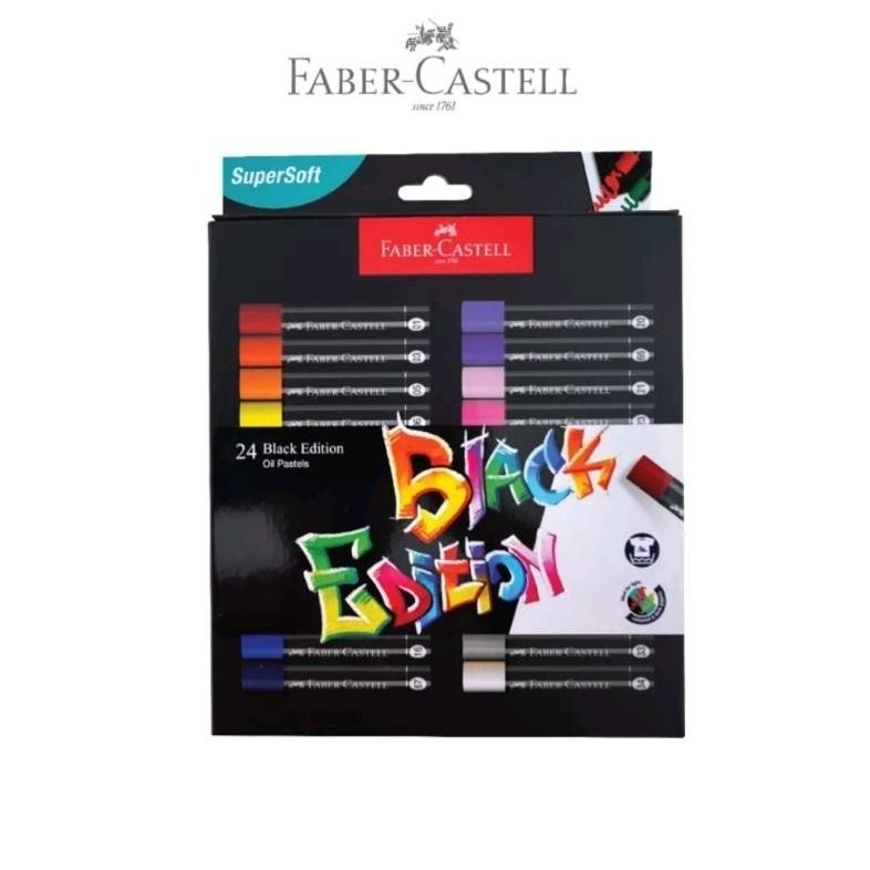 

BISA COD Oil Pastel 24 Warna Faber Castell 220024 Black Edition Oil Pastel ng-92