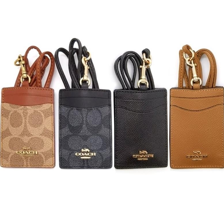 

COD TERMURAH C0ACH METAL LOGO CArd Holder ID LANYARD NAME TAG fb-43