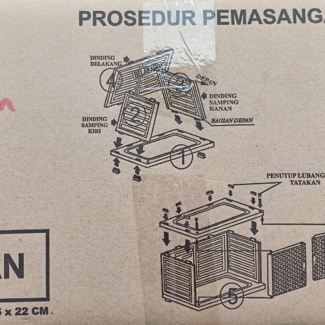 LEMARI PLASTIK 4 SUSUN CONTAINER MINI ARTHA BOX PAKAIAN SERBAGUNA