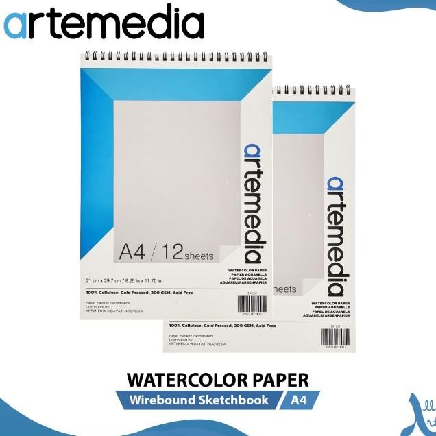 

Erta Cat Air Artemedia Watercolor Boo A4 Wire Bound Etchboo