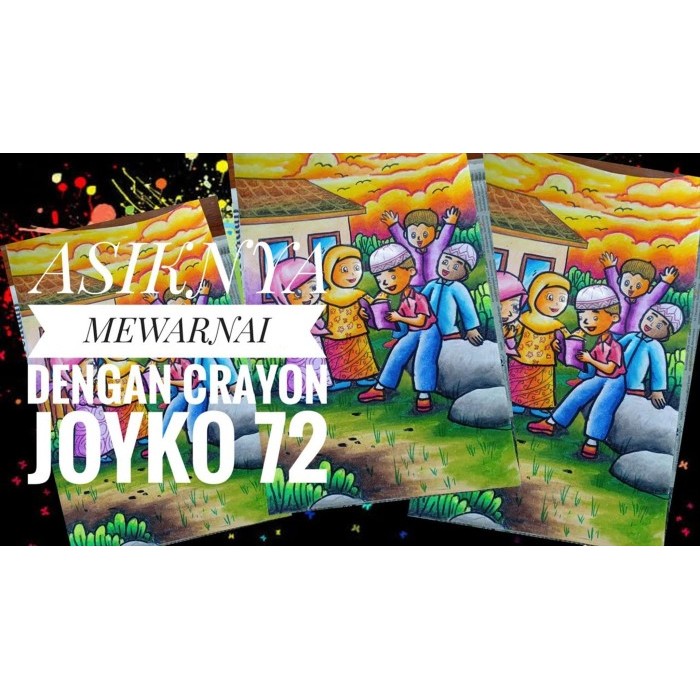 

SALE TERLARIS CRAYON JOYKO ISI 72 WARNA / KRAYON OP-72S NEON COLOURS READYY