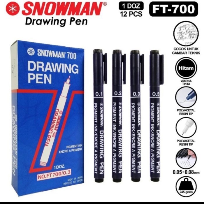 

SALE TERLARIS PEN DRAWING SNOWMAN 0.1 - 0.8 (PER LUSIN) READYY