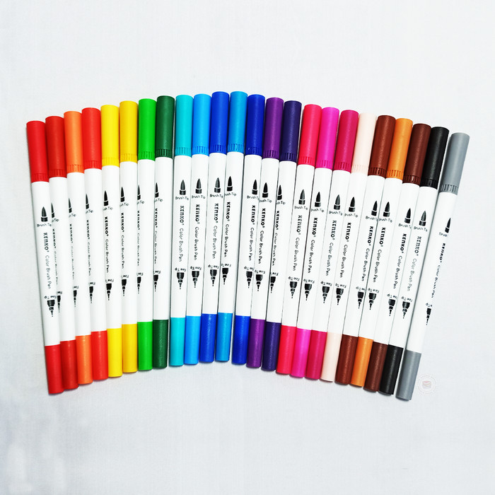 

SALE TERLARIS KENKO - COLOR BRUSH PEN DUAL TIP 24 COLOR DBP-24 - SET READYY