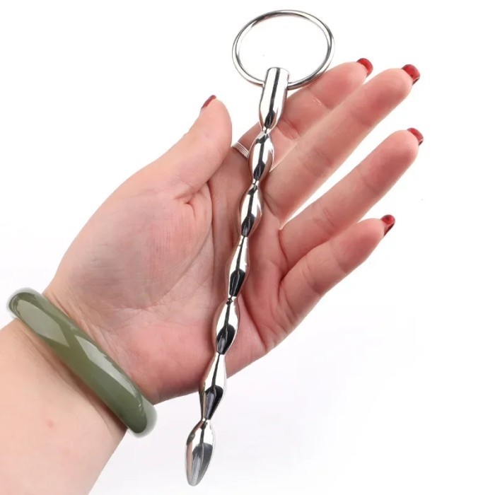 Dijuaaal Alat Sonde Urethra Urethral Sounding Rod Stainless Steel Tipe 9 Metal Sounding Rod Urethral