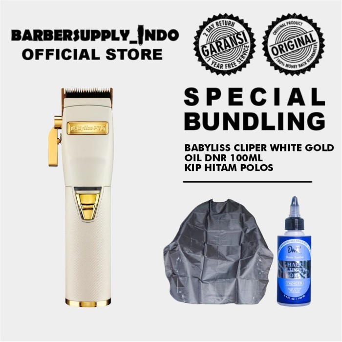 BABYLISS PRO CLIPPER FX WHITE ORI / MESIN ALAT CUKUR RAMBUT ORIGINAL