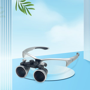 LabTestKit Dental Loupe 2.5X 3.5X420mm Dental Lab Medical Loupe Magnification Binocular Dental Magni