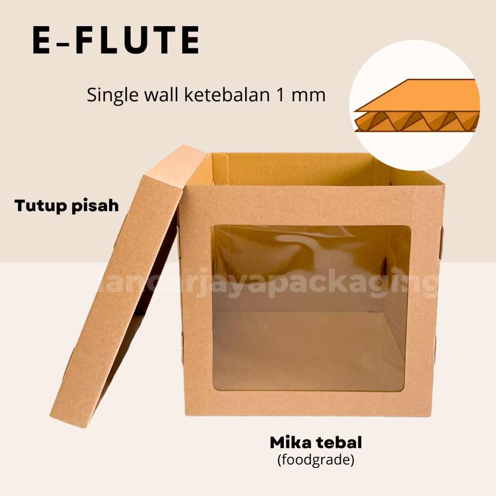 

Dus Tart Tinggi Kotak Kue Cake Tingkat Kemasan Hampers Serbaguna 20X20X20 22X22X20 22X22X25 24X24X20