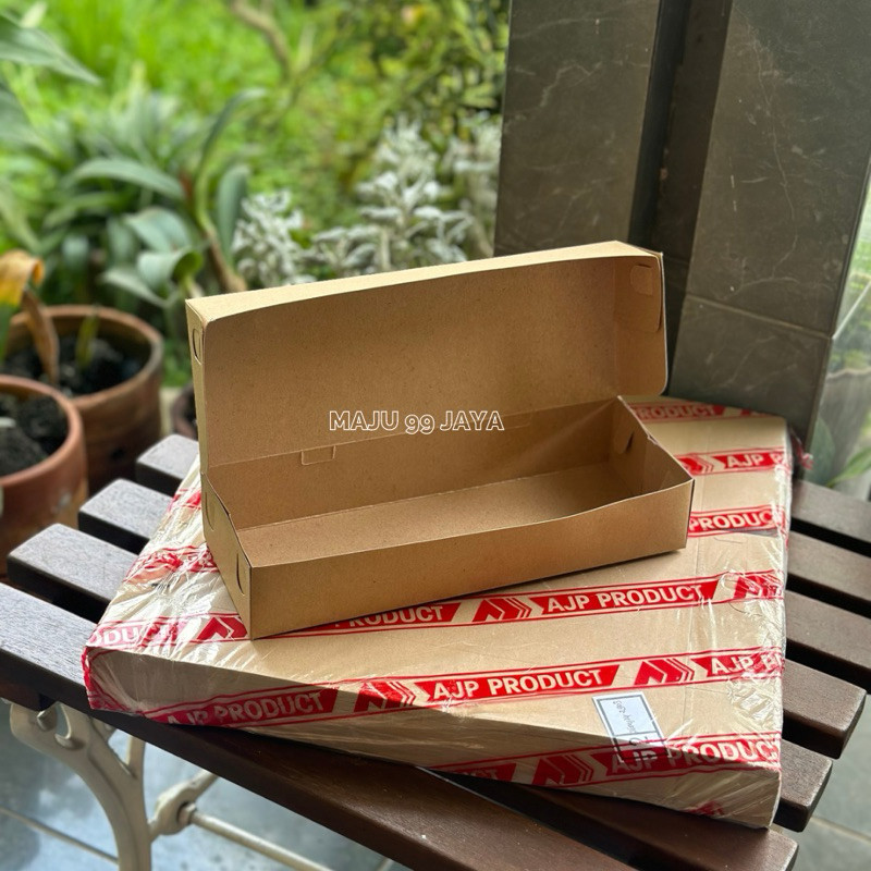 

(Donat 3) Kotak Box Donat Isi 3 Laminasi Ukuran (27X10X5 Cm) Tebal 290 Gsm Dus Kue Snack Brownies