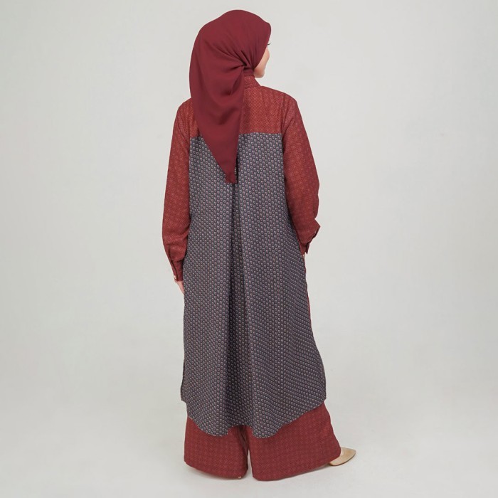 Murah DOA - Eve Tunic Set Ruby - Tunik Muslim Non COD