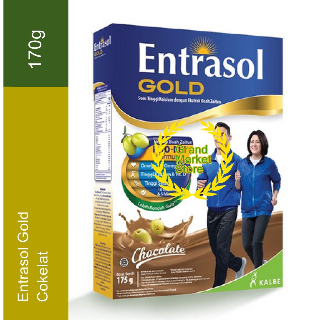 

Entrasol Gold Chocolate 170 g Susu Lansia Entrasol Gold Cokelat 170g Susu Lansia Rasa Coklat