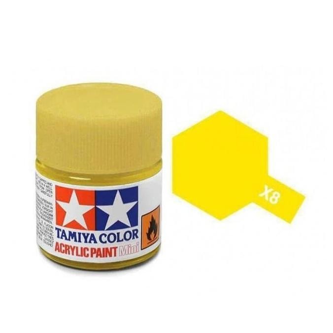 

Promo Tamiya Color Acrylic Paint X-8 Lemon Yellow 10ml COD