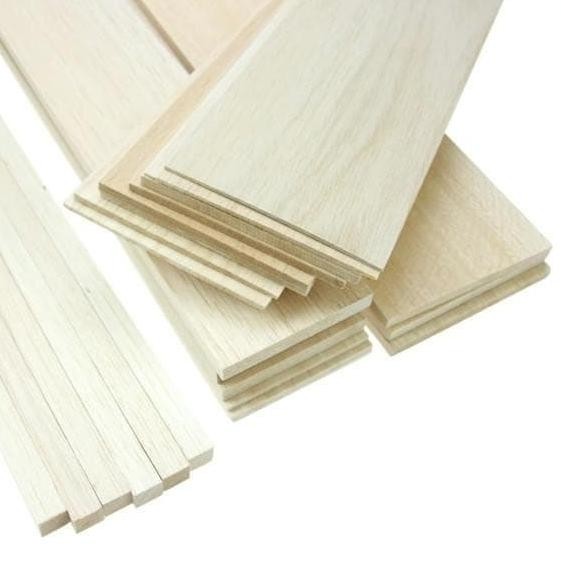 

Promo Balsa sheet 8mm x 10cm x 50cm / 1meter Kayu balsa sheet kualitas import COD