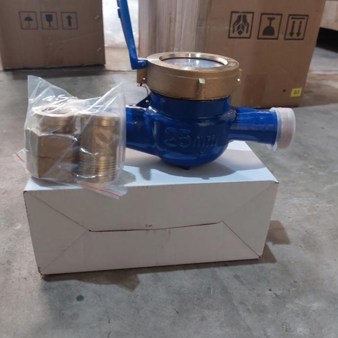 meteran air water meter 1inch drat kuningan