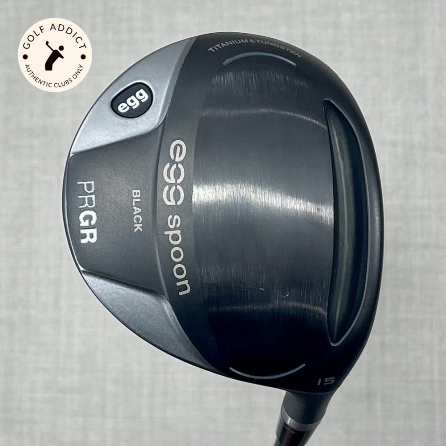 Stick Golf PRGR Egg Spoon Black Wood 3 Loft 15 Shaft Diamana