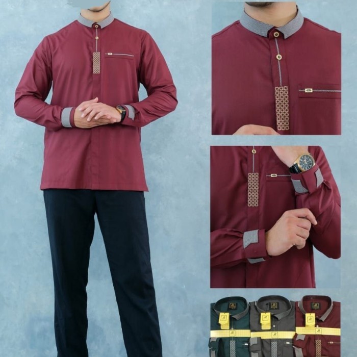 Murah Baju Koko alraz - koko Pria Al raz - Amril warna Non COD