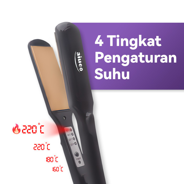 Aiueo Catokan Rambut 823 Curly Straight Lurus Keriting Catokan Sisir