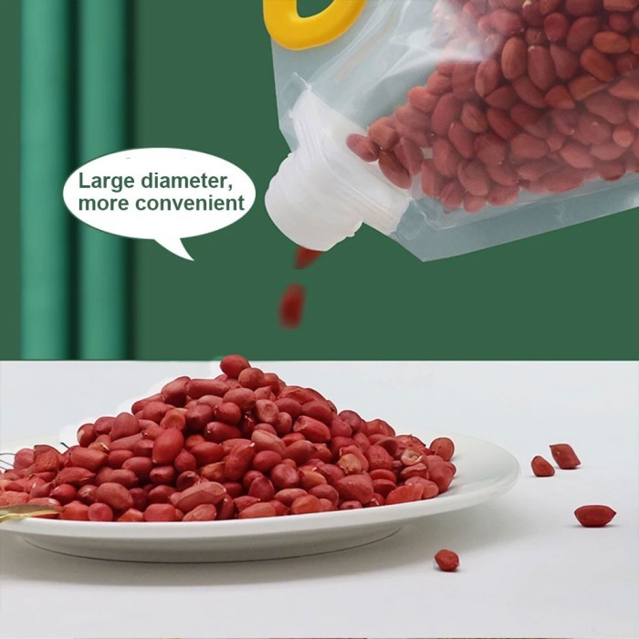 Kantong Plastik Penyimpanan Beras Biji Bijian Refillable Bag 2kg 10pcs