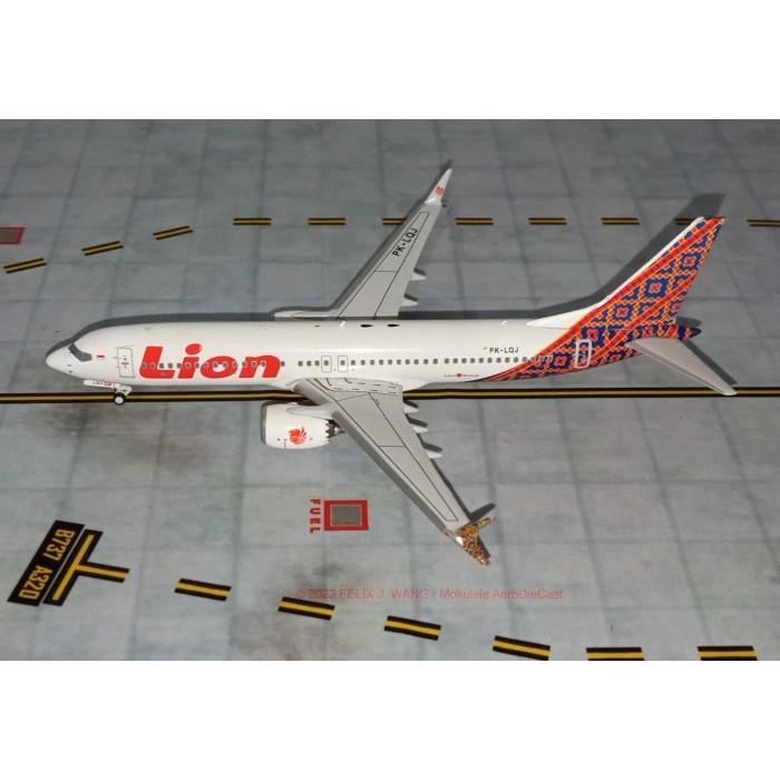 Best seller ~`~ Lion Air B737-MAX8 DieCast by Panda 1:400 ~~~