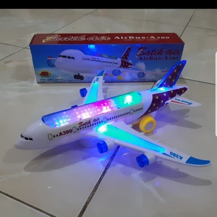 Best seller ~`~ Mainan Pesawat Batik Air Bump N Go - Pesawat Terbang Airbus Batik Air ~~~