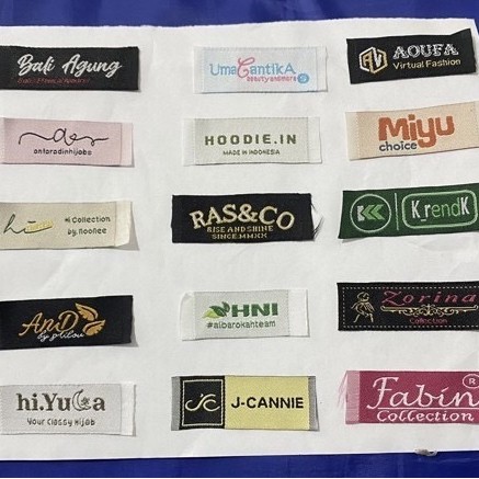 

TERLARIS! Woven label paket 1500 pcs