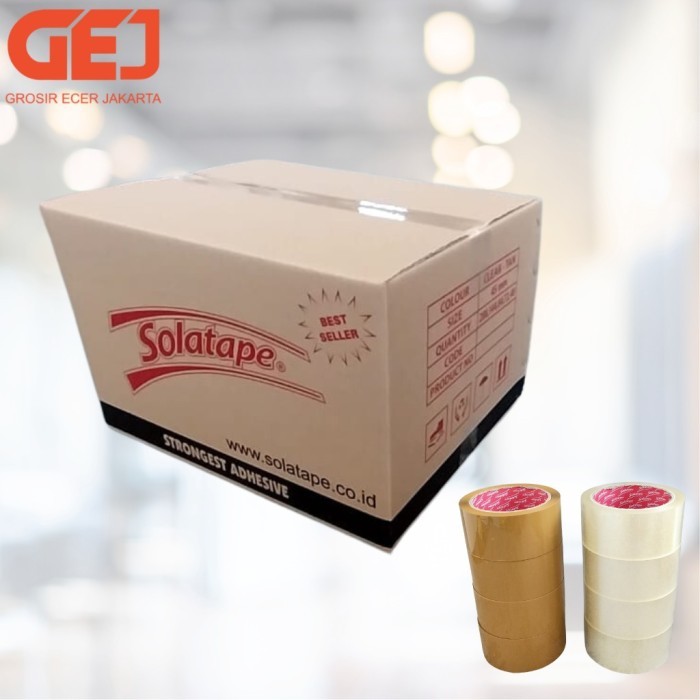 

TERLARIS! 1 DUS - LAKBAN COKLAT/ BENING SOLATAPE - 2"INCH (45mm) x 100yard