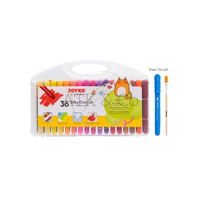 

HOT SALE Silky Crayon 36 Colors - Krayon Halus Joyko SLC-A-36 Warna