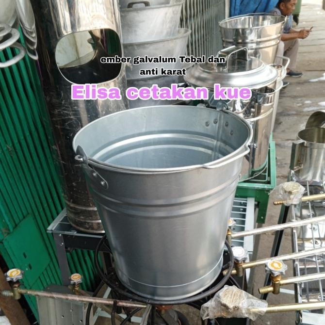ember galvanis 5 liter / ember kaleng anti karat / pot kaleng tebal