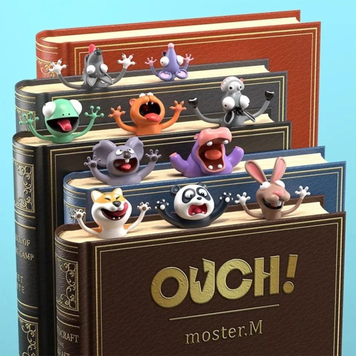 

Pembatas Buku Bookmark 3D Animals Funny Cute Binatang Lucu