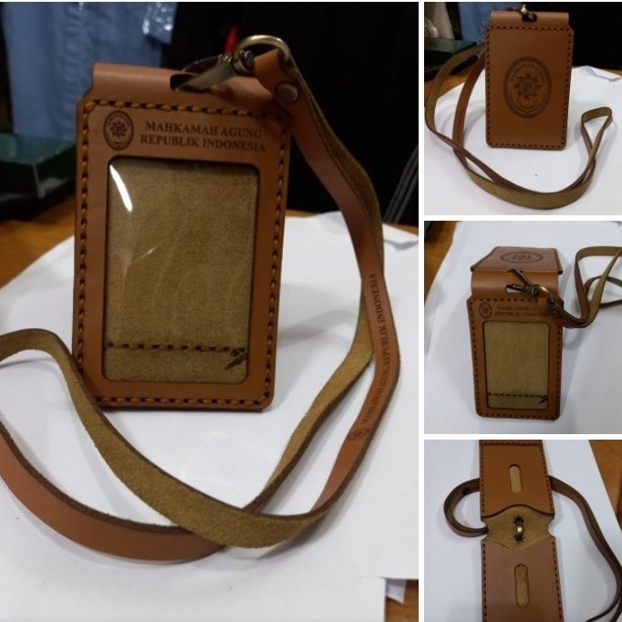 

TERBARU - Nametag id card Holder Mahkamah Agung (Asli kulit)